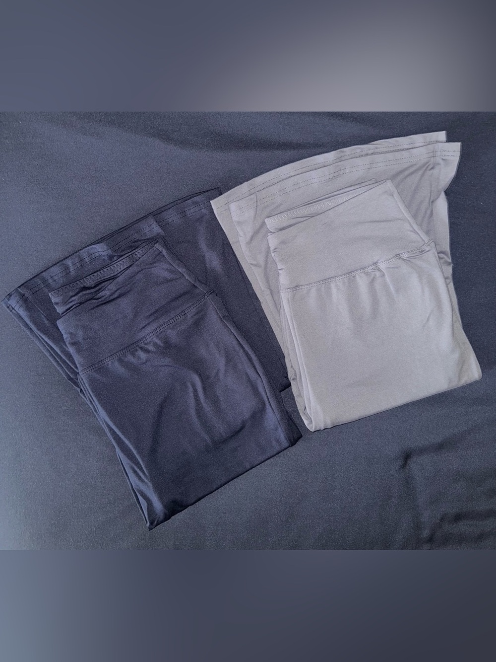 Women’s Flare Leggings - NWT - Gray/Navy Blue - Size Large